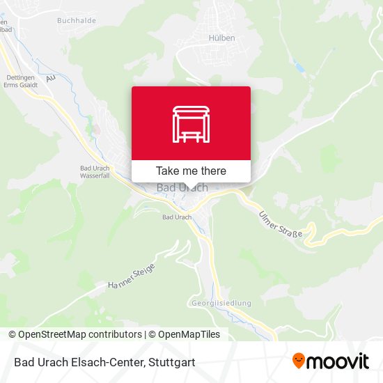 Bad Urach Elsach-Center map