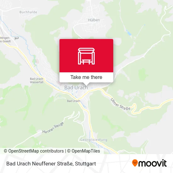 Карта Bad Urach Neuffener Straße
