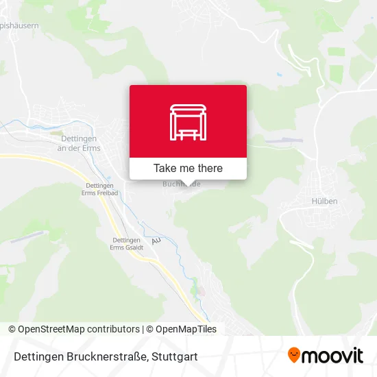 Карта Dettingen Brucknerstraße