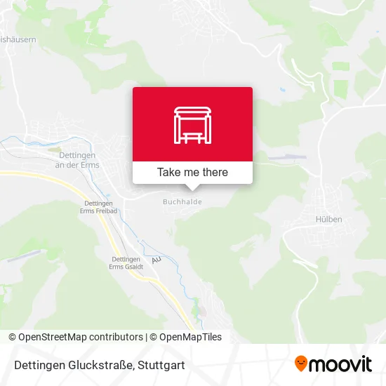 Карта Dettingen Gluckstraße