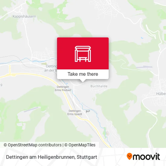 Карта Dettingen am Heiligenbrunnen