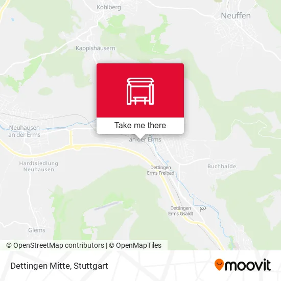 Карта Dettingen Mitte