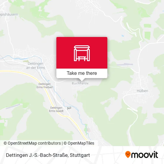 Карта Dettingen J.-S.-Bach-Straße