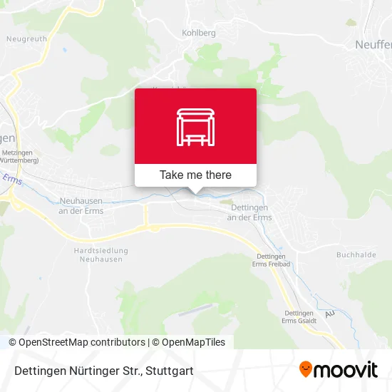 Карта Dettingen Nürtinger Str.
