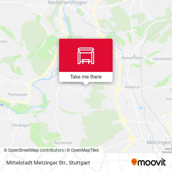 Mittelstadt Metzinger Str. map