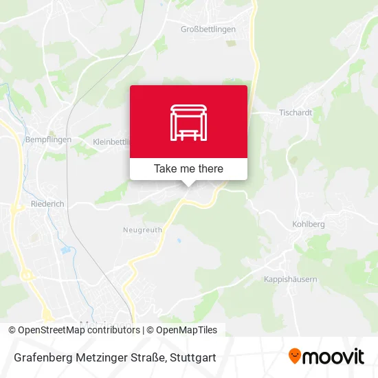 Карта Grafenberg Metzinger Straße