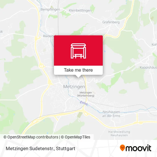 Карта Metzingen Sudetenstr.