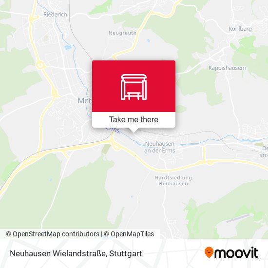 Neuhausen Wielandstraße map