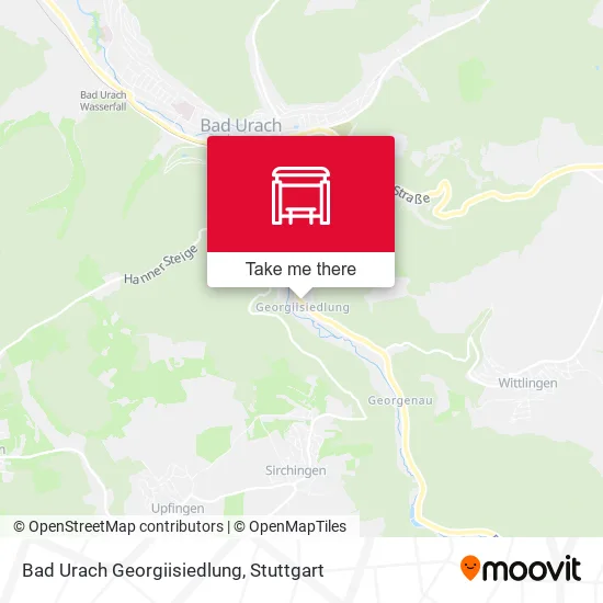 Карта Bad Urach Georgiisiedlung