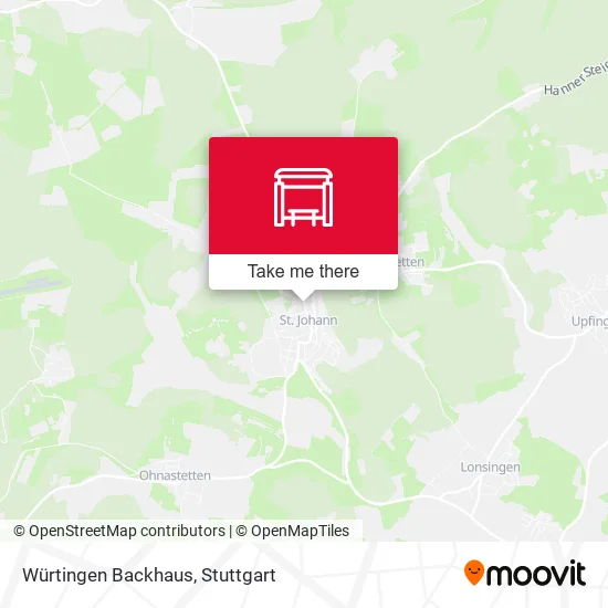 Карта Würtingen Backhaus