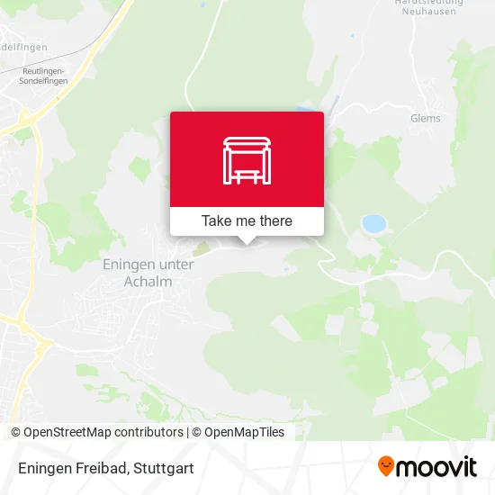 Карта Eningen Freibad