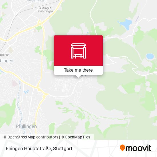 Eningen Hauptstraße map