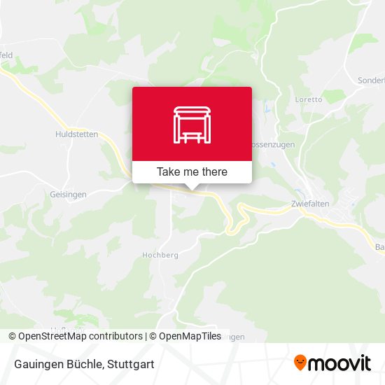 Gauingen Büchle map