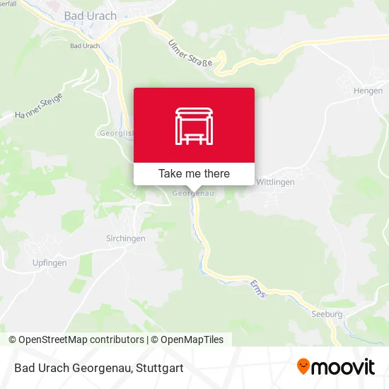Карта Bad Urach Georgenau