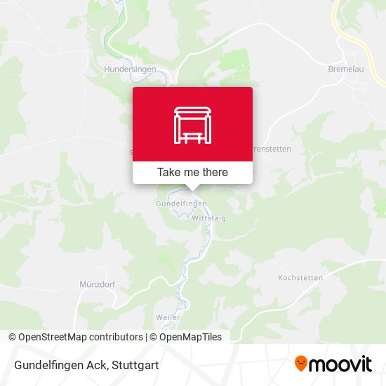 Карта Gundelfingen Ack