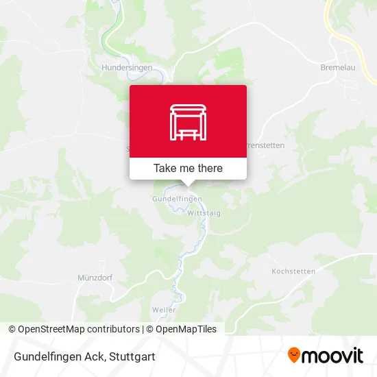 Карта Gundelfingen Ack