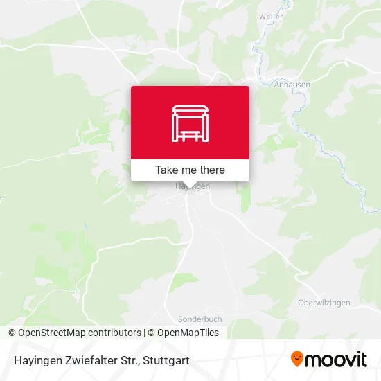 Карта Hayingen Zwiefalter Str.