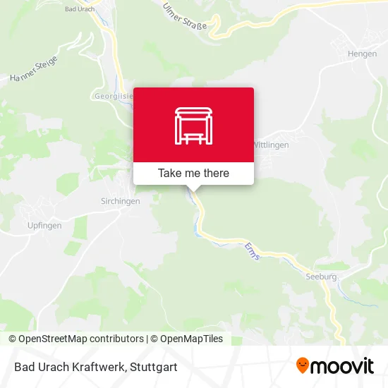 Карта Bad Urach Kraftwerk