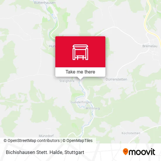 Карта Bichishausen Stett. Halde