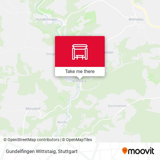 Gundelfingen Wittstaig map