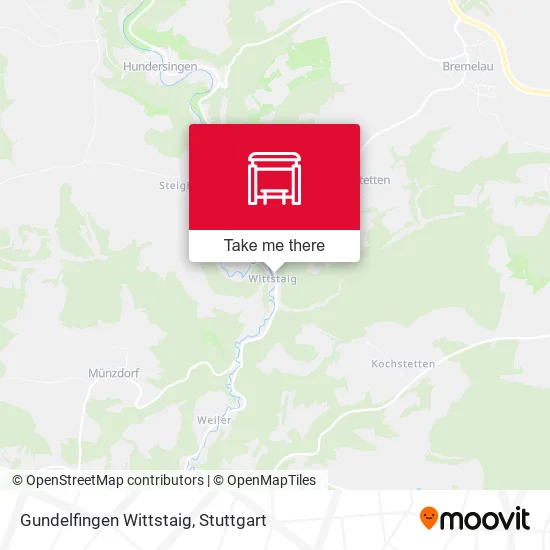 Карта Gundelfingen Wittstaig