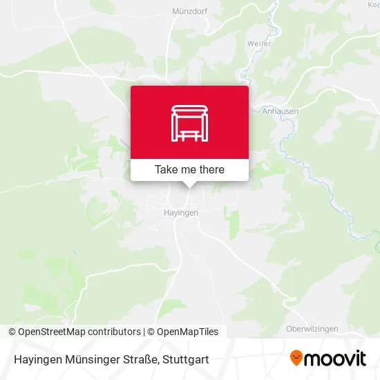 Карта Hayingen Münsinger Straße