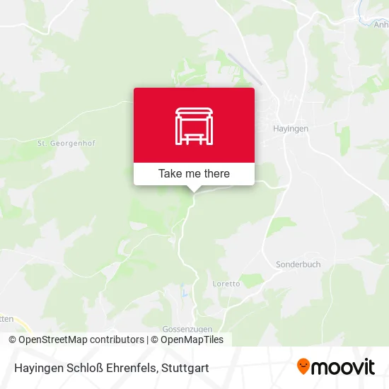 Карта Hayingen Schloß Ehrenfels