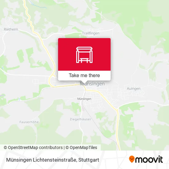 Карта Münsingen Lichtensteinstraße