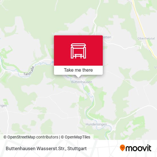 Buttenhausen Wasserst.Str. map