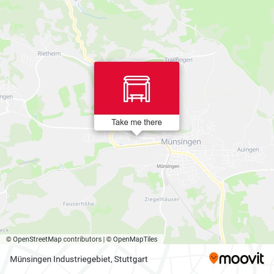 Münsingen Industriegebiet map