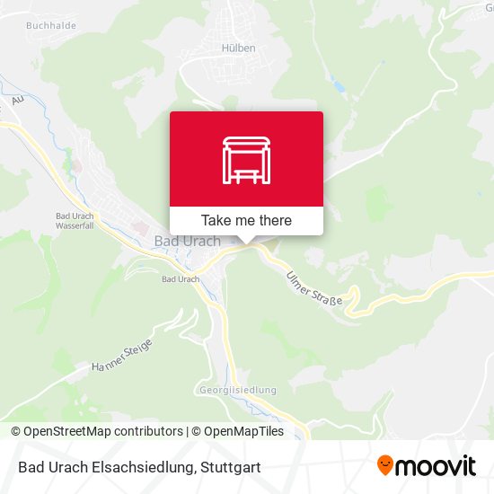 Карта Bad Urach Elsachsiedlung