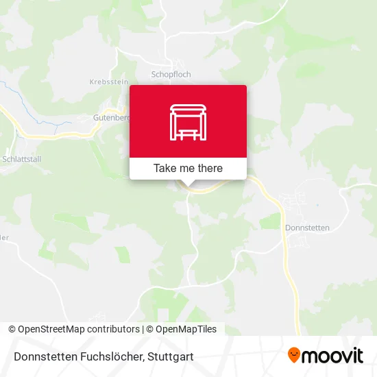 Карта Donnstetten Fuchslöcher