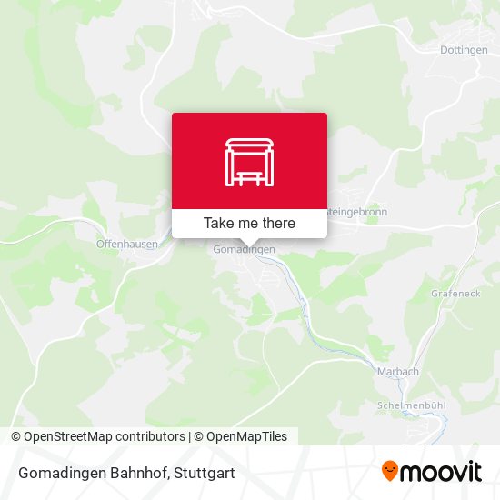 Карта Gomadingen Bahnhof