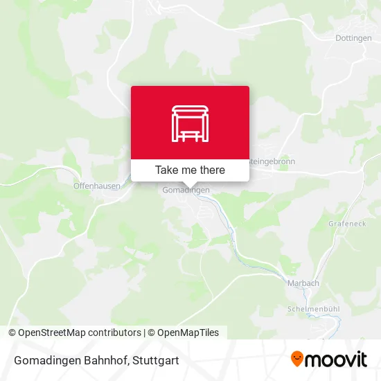 Карта Gomadingen Bahnhof
