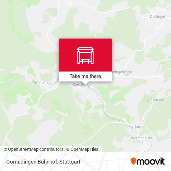 Gomadingen Bahnhof map