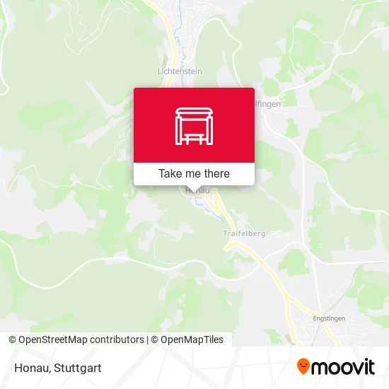 Карта Honau