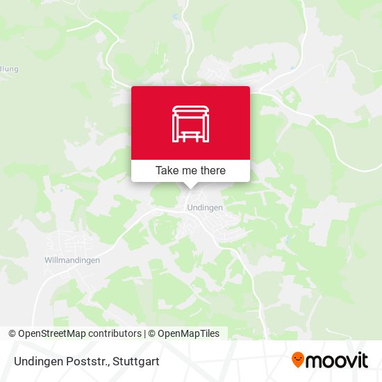 Undingen Poststr. map