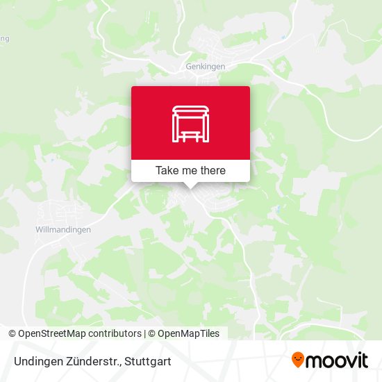Undingen Zünderstr. map
