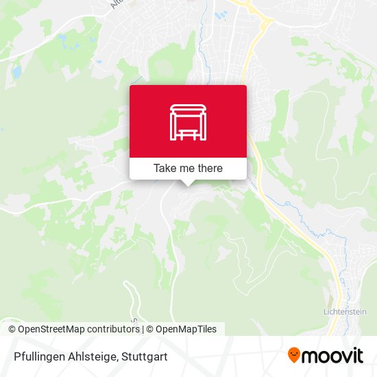 Pfullingen Ahlsteige map