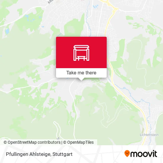 Карта Pfullingen Ahlsteige