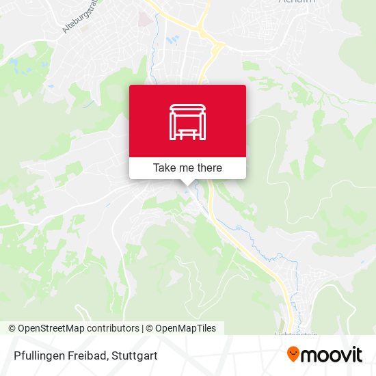 Карта Pfullingen Freibad