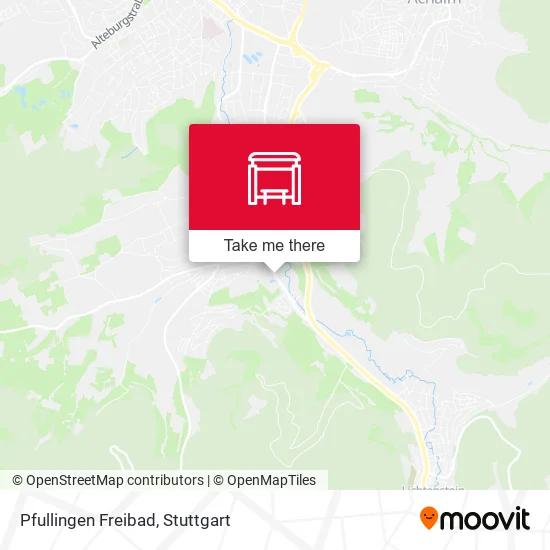 Карта Pfullingen Freibad