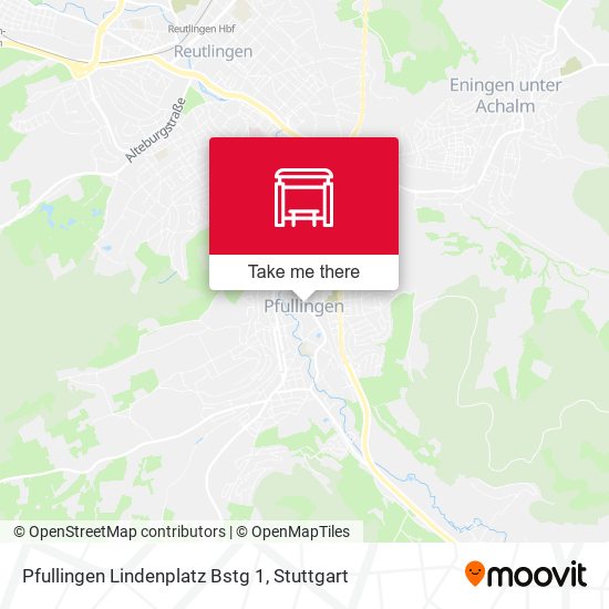 Карта Pfullingen Lindenplatz Bstg 1