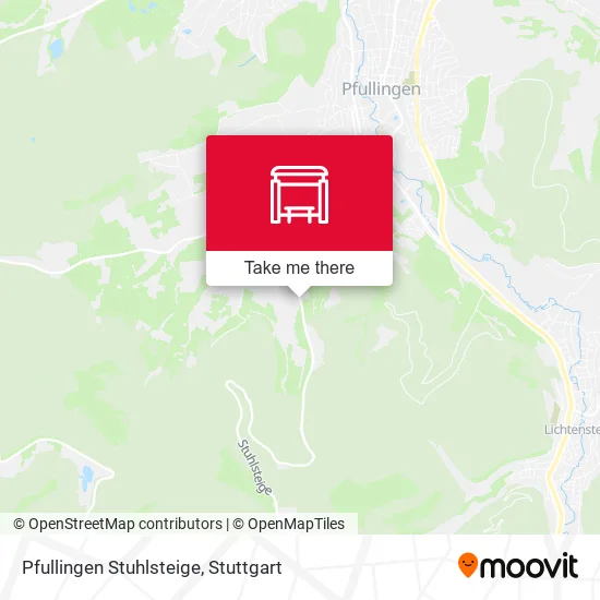 Карта Pfullingen Stuhlsteige