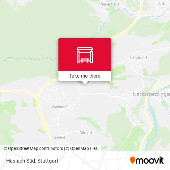 Карта Häslach Süd