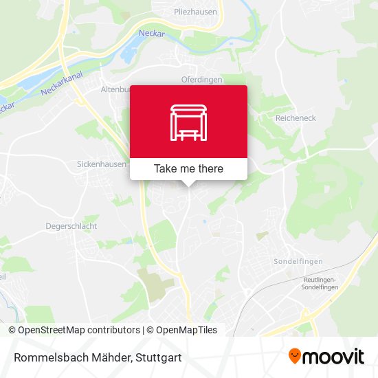 Rommelsbach Mähder map