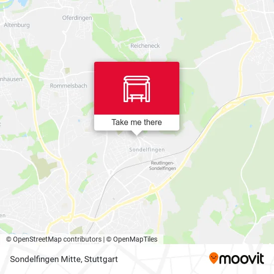 Карта Sondelfingen Mitte