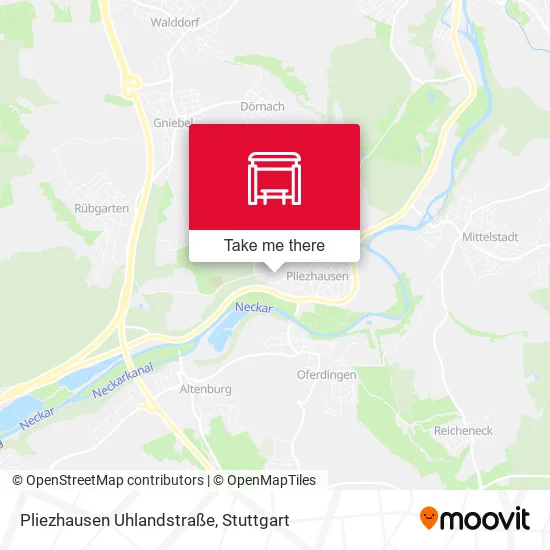 Карта Pliezhausen Uhlandstraße