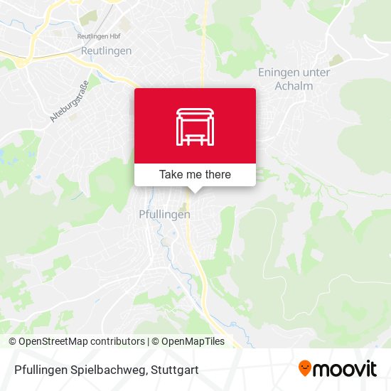 Pfullingen Spielbachweg map