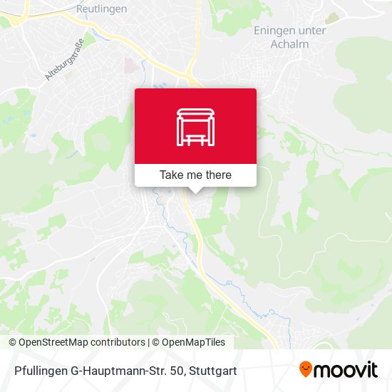 Карта Pfullingen G-Hauptmann-Str. 50